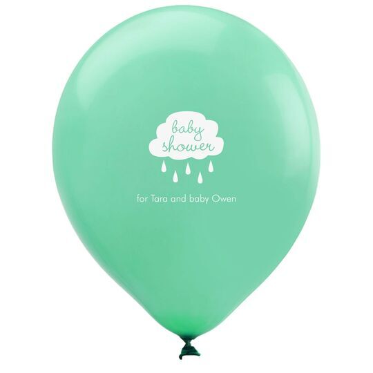 Baby Shower Cloud Latex Balloons